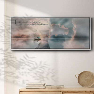 Red Barrel Studio Road Less Traveled- Framed Canvas
