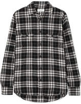 Thumbnail for your product : Saint Laurent Checked Crinkled Cotton-flannel Shirt