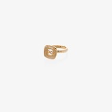 Thumbnail for your product : Foundrae 18K yellow gold sealed gemstone snake ring