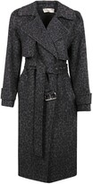Thumbnail for your product : MICHAEL Michael Kors Leopard Print Belted Trench Coat