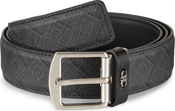 Ferragamo Men's Reversible Gancini Belt - Nero - Size 44
