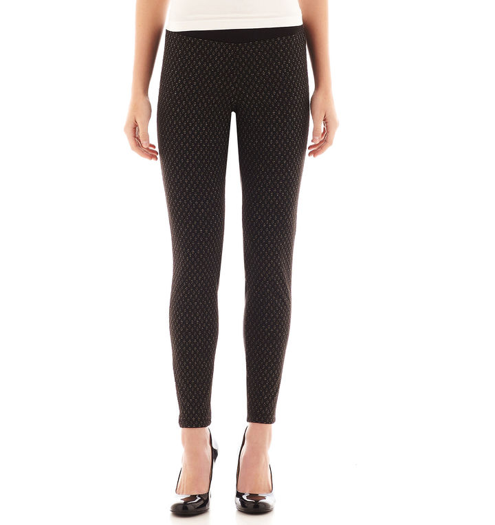 JCPenney Bebop Ponte DoubleKnit Leggings ShopStyle