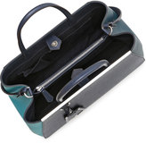 Thumbnail for your product : Fendi 2Jours Bicolor Shopping Tote Bag, Teal