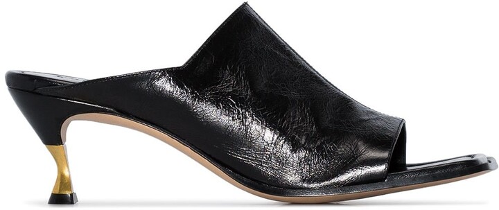 bottega square toe mules