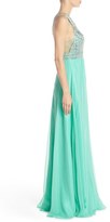 Thumbnail for your product : Faviana Embellished Chiffon Fit & Flare Gown