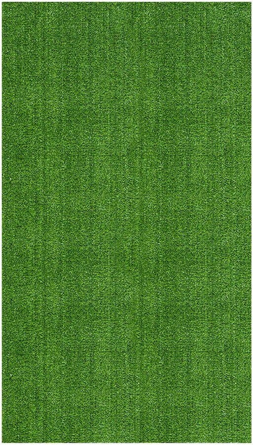 Waterproof Indoor/Outdoor 8 ft. x 33 ft. Green Low Pile Artificial Grass Turf Runner Rug, 7 ft. 10 in. x 33 ft.