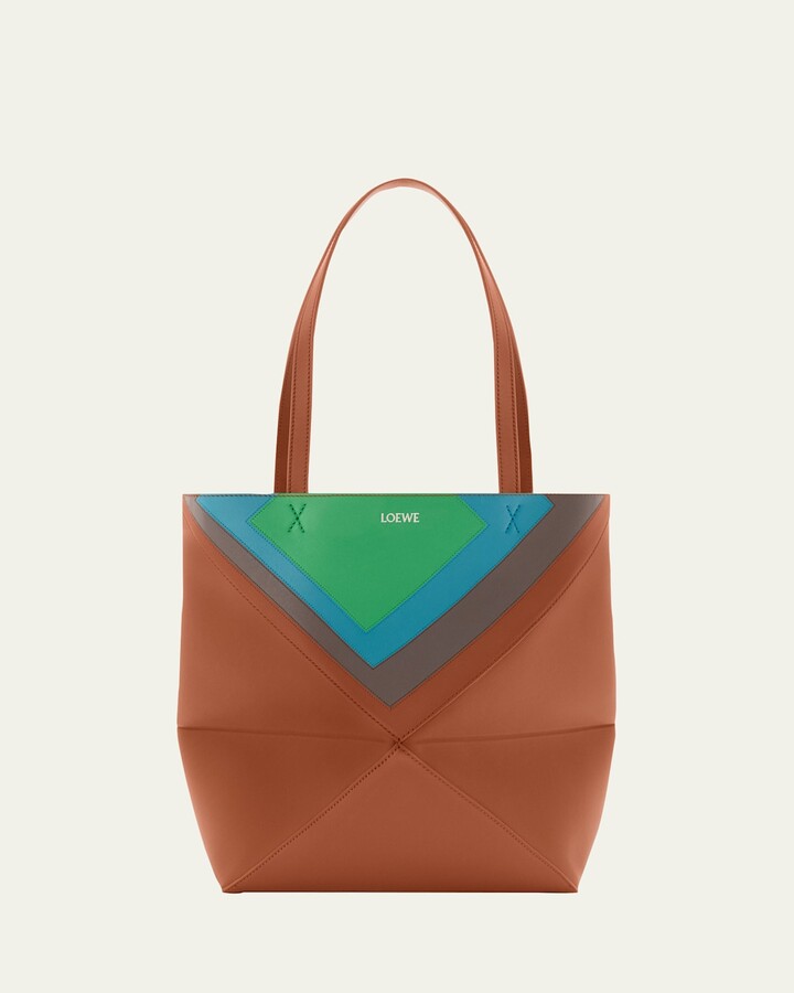 Loewe x Albers Puzzle Fold Tote Bag in Nappa Leather