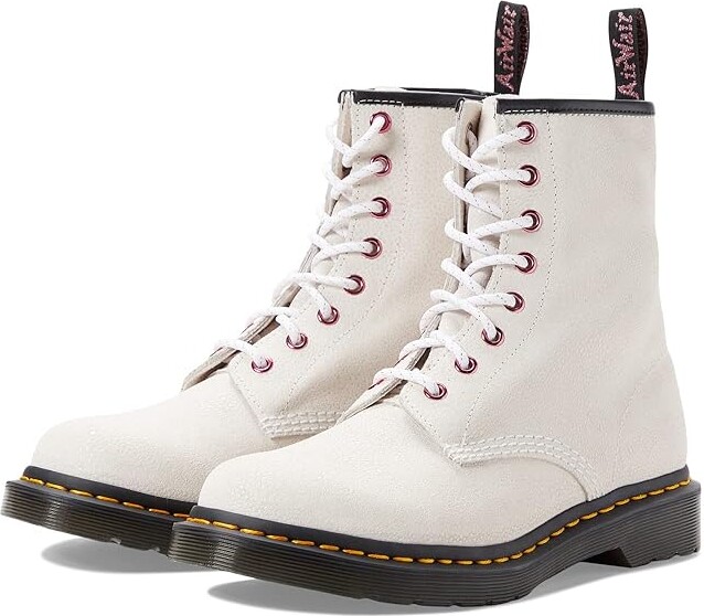Dr. Martens 1460 Bejeweled Leather Boot (White Bejeweled) Women's Shoes