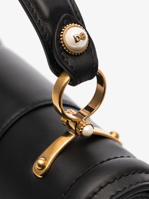 Dolce & Gabbana black Amore leather cross body bag