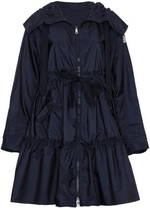 Moncler A line coat with drawstring waist