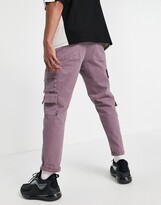 Thumbnail for your product : ASOS DESIGN ASOS Unrvlld Spply skater fit trousers with cargo pockets