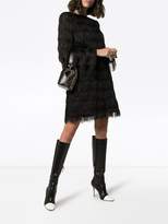 Thumbnail for your product : Balmain sparkle fringe long-sleeve mini dress
