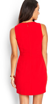 Thumbnail for your product : LOVE21 LOVE 21 Pleated Woven Sheath Dress