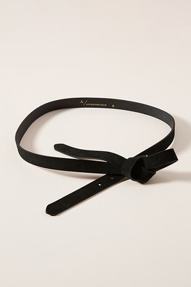 Anthropologie Tyler Knotted Suede Belt By in Black Size XS