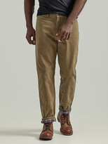 Thumbnail for your product : Lee Relaxed Flannel and Fleece Lined Straight Jeans
