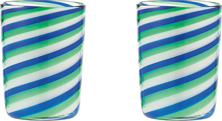 AQUAZZURA CASA Rainbow Swirl tumblers (set of two)