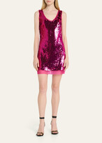 Thumbnail for your product : Halston Aishia Sleeveless Sequin Mini Dress