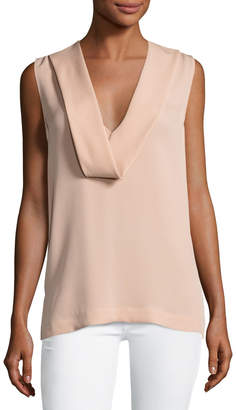 Theory Salvatill Sleeveless Classic Georgette Top