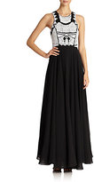 Thumbnail for your product : Parker Black Blakney Beaded-Top Gown