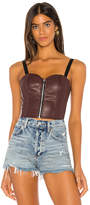 Thumbnail for your product : superdown Cherice Zip Front Bustier
