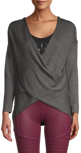 yoga wrap sweater