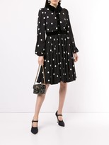 Thumbnail for your product : Dolce & Gabbana Polka-Dot Velvet-Trim Dress