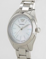 Thumbnail for your product : Emporio Armani AR11030 Silver Valeria Metal Link Watch