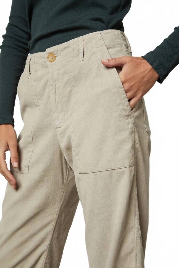 Vera Corduroy Wide Leg Pants In Ancient