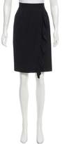 Thumbnail for your product : Kate Spade Ruffle-Trimmed Knee-Length Skirt