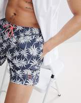 Thumbnail for your product : BOSS Piranha Swim Shorts With Palm Print
