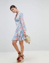Thumbnail for your product : PrettyLittleThing Floral Wrap Dress