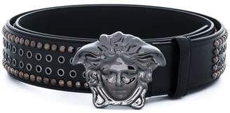 Versace Medusa studded belt