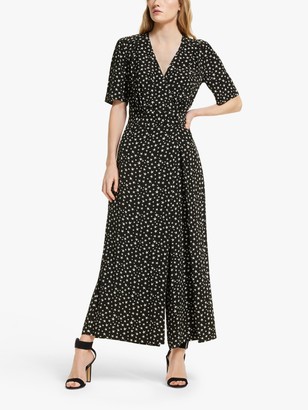 Somerset by Alice Temperley Star Print Jumpsuit, Black/White