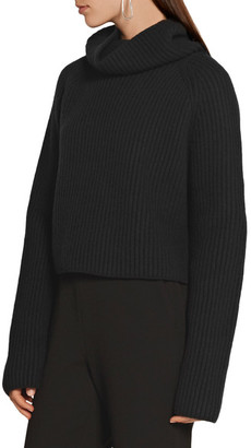 Haider Ackermann Ribbed Wool Turtleneck Sweater - Black