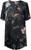 Thumbnail for your product : Adam Lippes floral print sheer sleeve dress