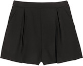 Thumbnail for your product : Miu Miu Pleated stretch-wool crepe shorts