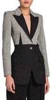 Thumbnail for your product : Alexander McQueen Bi-Color Wool-Blend Blazer Jacket