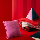 Thumbnail for your product : Oui Sherpa Pillow, Two-Tone Red 18" X 18"