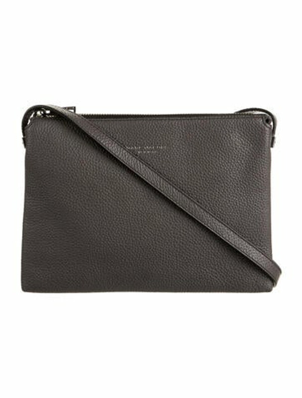 Marc Jacobs Leather Crossbody Bag Grey ShopStyle