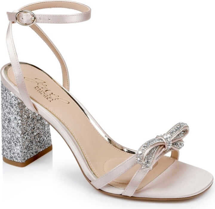 Block Heel Brighton Sandal Jewel Badgley Mischka Brighton Shoes