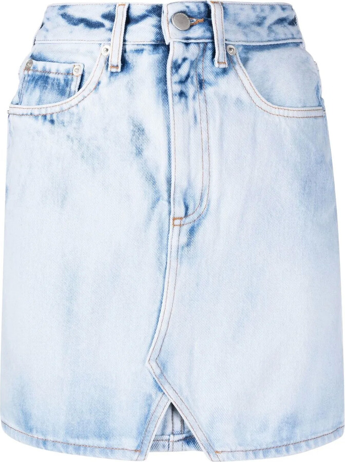 Alessandra Rich High-Waisted Denim Skirt