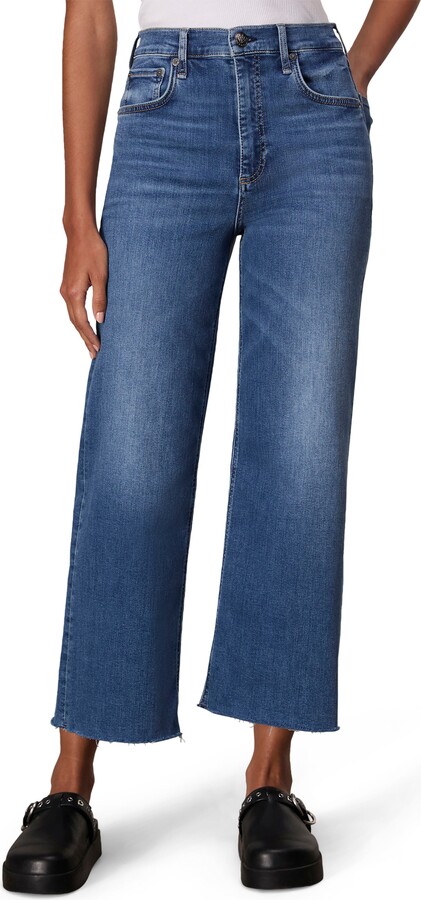 Rag & Bone Epic Andi Raw Hem High Waist Ankle Wide Leg Jeans