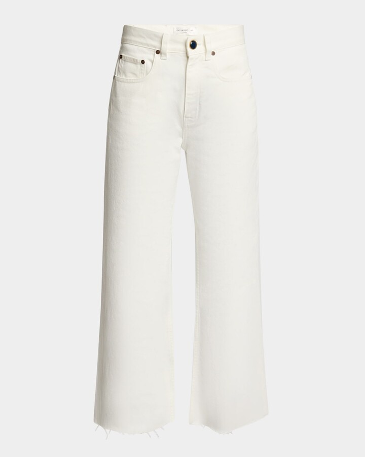 Victoria Beckham High-Rise Wide-Leg Crop Jeans