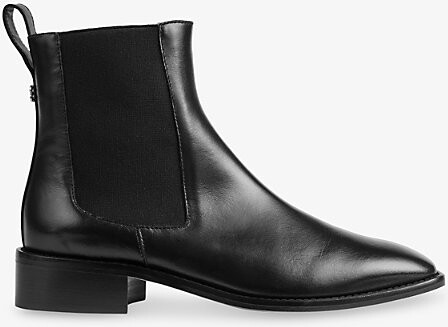 LK Bennett Womens Bla-Black Hattie Leather Chelsea Boots Eur 35 / 2 Uk Women