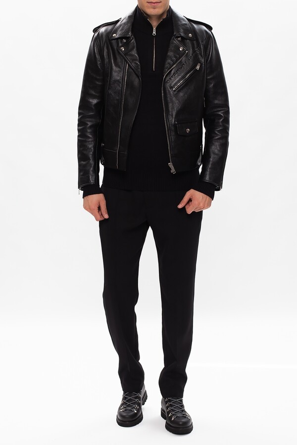 Givenchy Leather Jacket Men's Black - ShopStyle