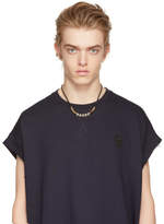 Thumbnail for your product : Alexander McQueen Black Leather Skull and Dice Necklace