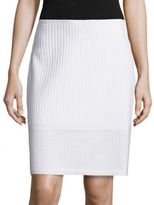 Thumbnail for your product : St. John Grid Patterned Pencil Skirt