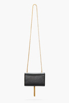Thumbnail for your product : Saint Laurent Black Leather Tasseled Cassandre Shoulder Bag