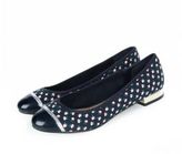 Thumbnail for your product : New Look Teens Blue Floral Print Toe Cap Ballet Pumps