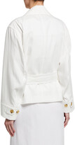 Thumbnail for your product : Vince Cropped Belted Jacket
